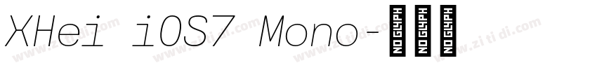 XHei iOS7 Mono字体转换